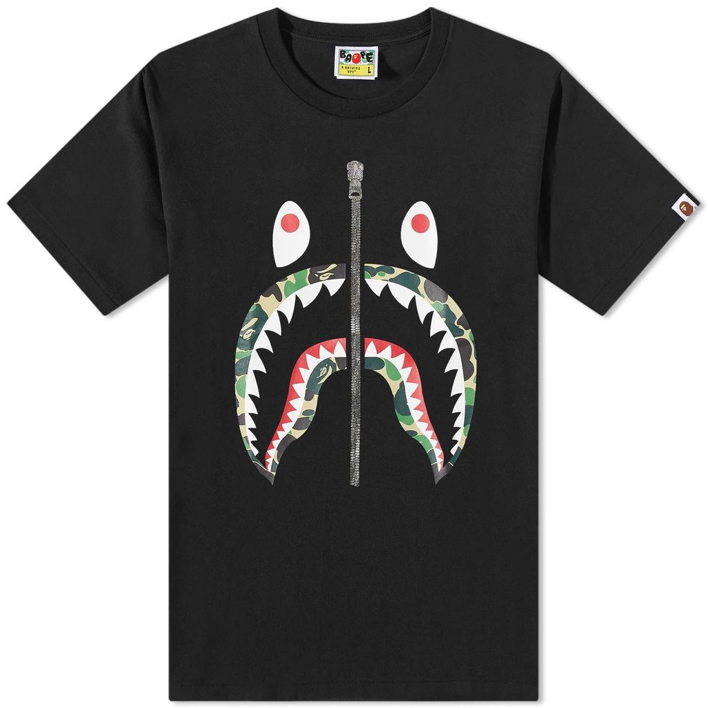 Men's Abc Camo Shark T-Shirt Black/Green