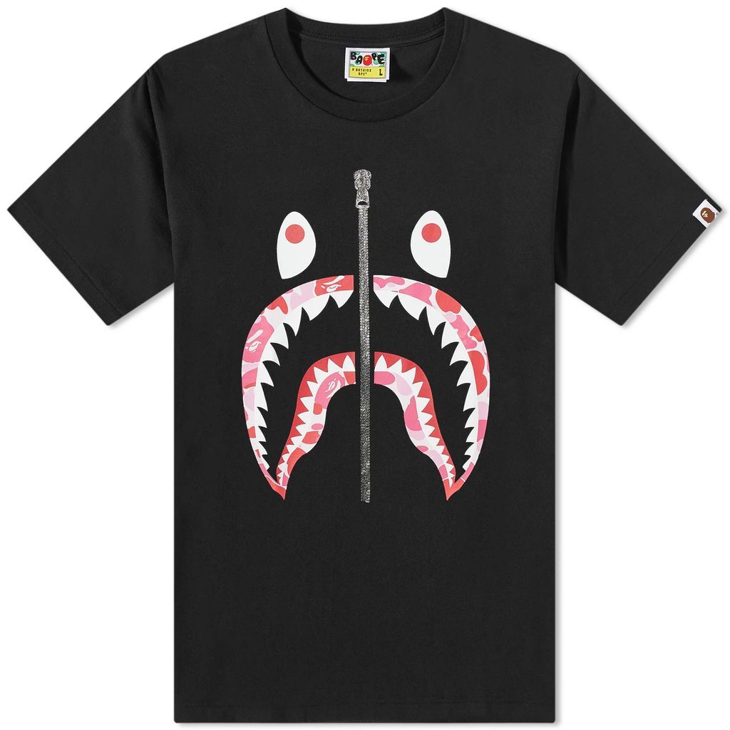 Men's Abc Camo Shark T-Shirt Black/Pink