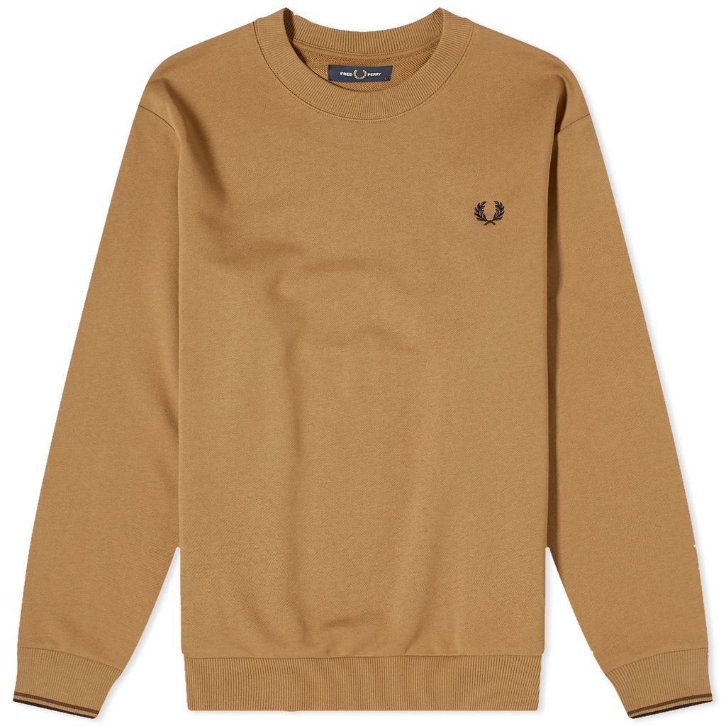 Men's Crew Neck Sweatshirt Shaded Stone/Burnt Tobacco