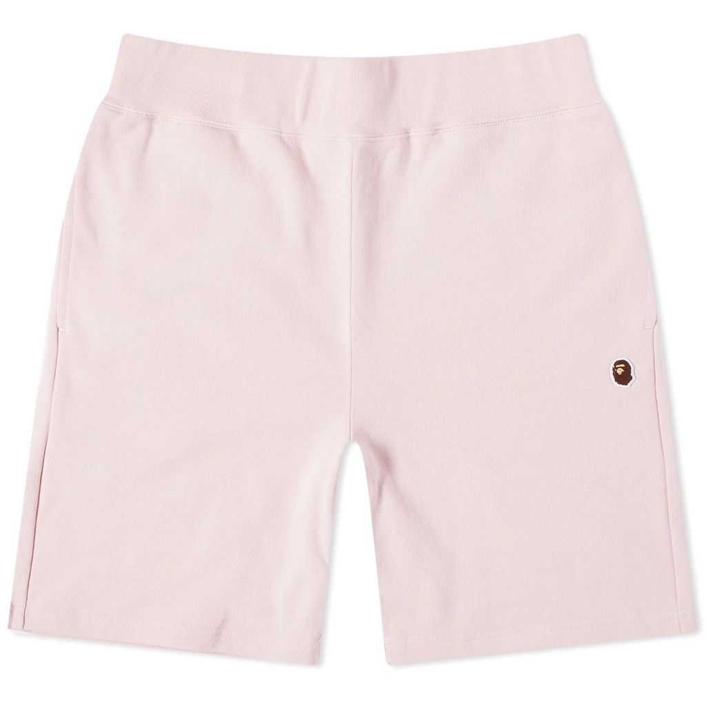 Men's One Point Sweat Shorts Pink