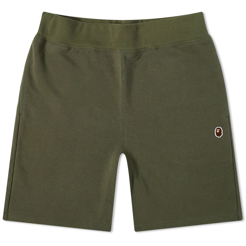 Men's One Point Sweat Shorts Olive Drab