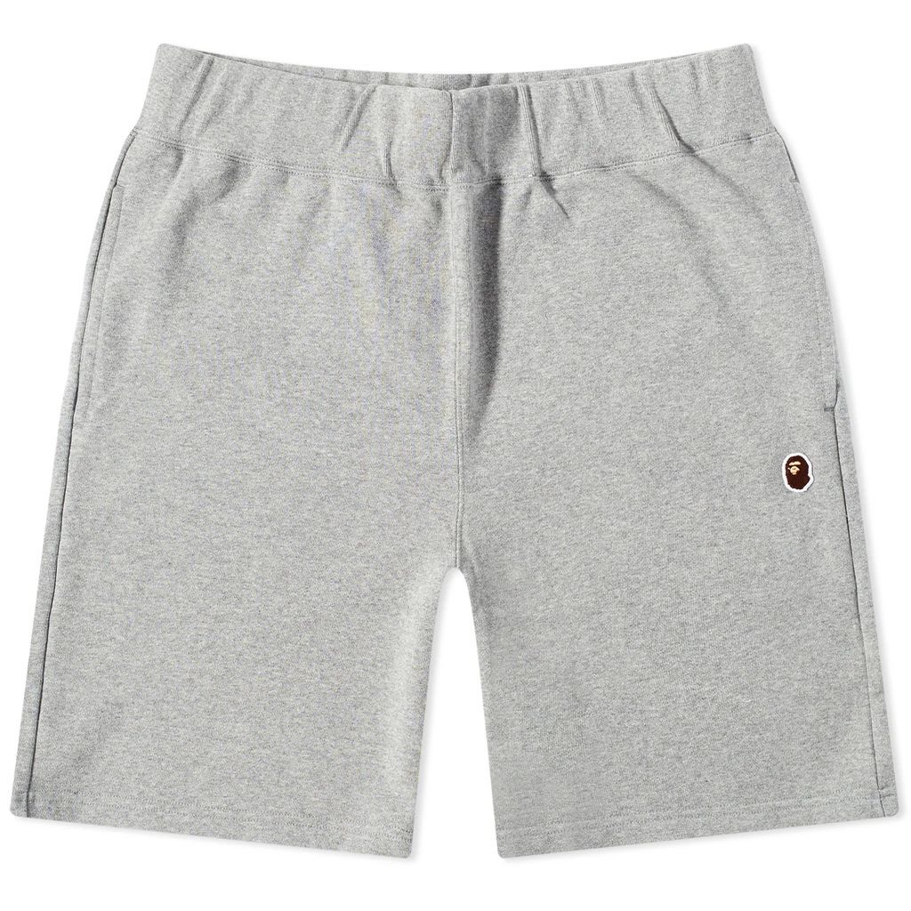 Men's One Point Sweat Shorts Grey