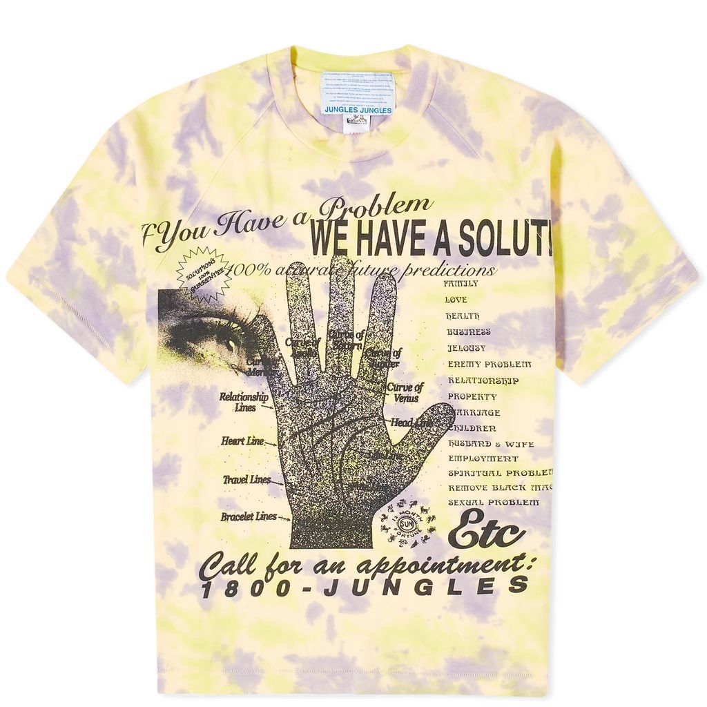 Men's Solutions Tie Dye T-Shirt Yellow