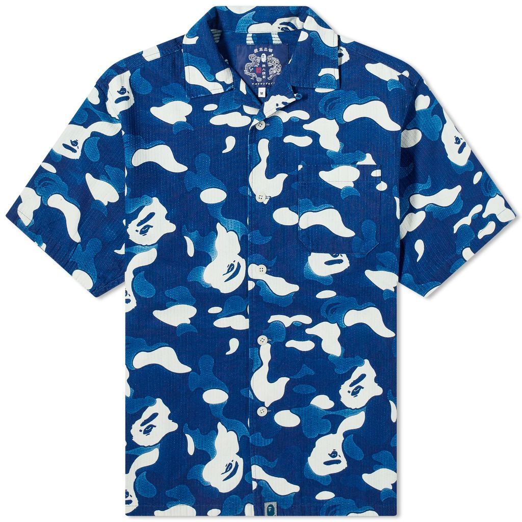 Men's Abc Camo Vacation Shirt Indigo