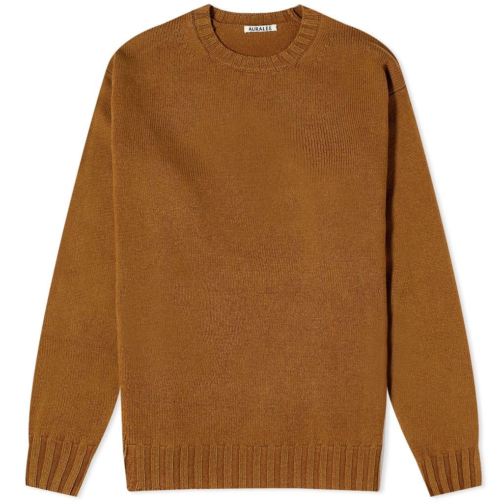 Men's Washed French Merino Knit Brown