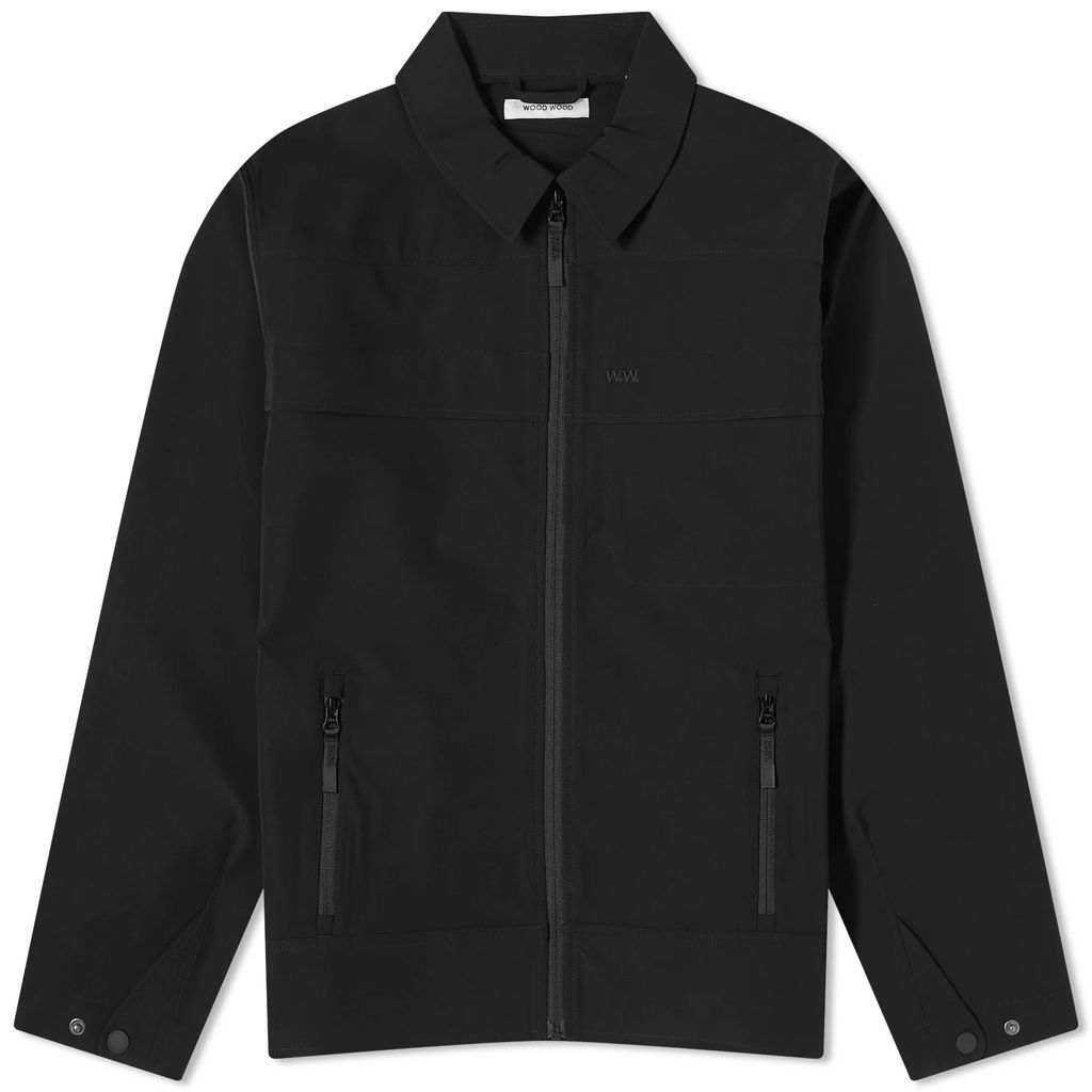 Men's Lennon Zip Through Shirt Black