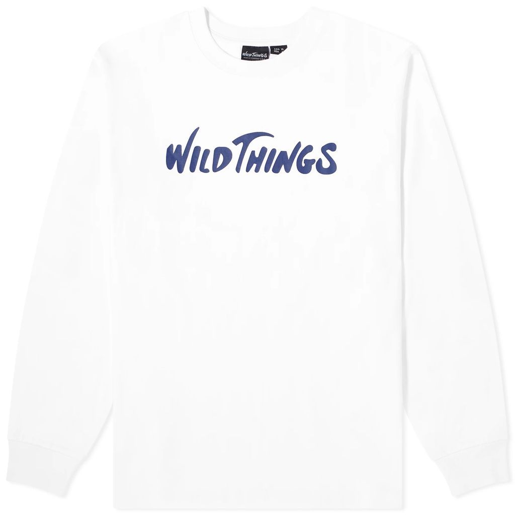 Men's Long Sleeve Logo Pocket T-Shirt White