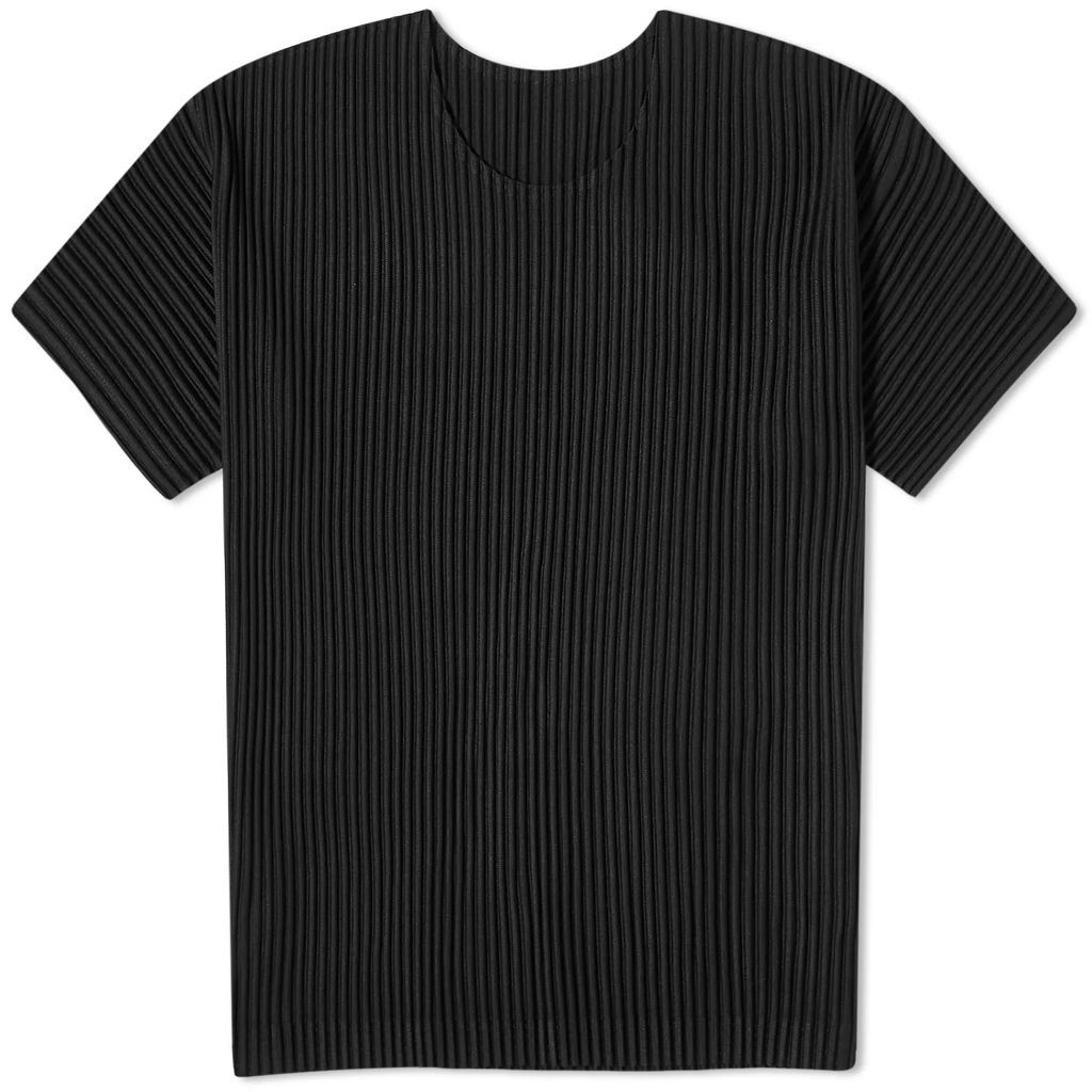 Men's Pleated T-Shirt Black