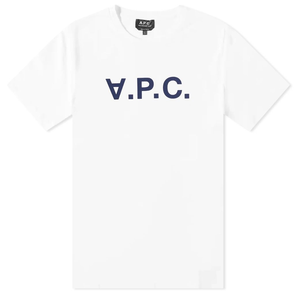 Men's VPC Logo T-Shirt White/Dark Navy