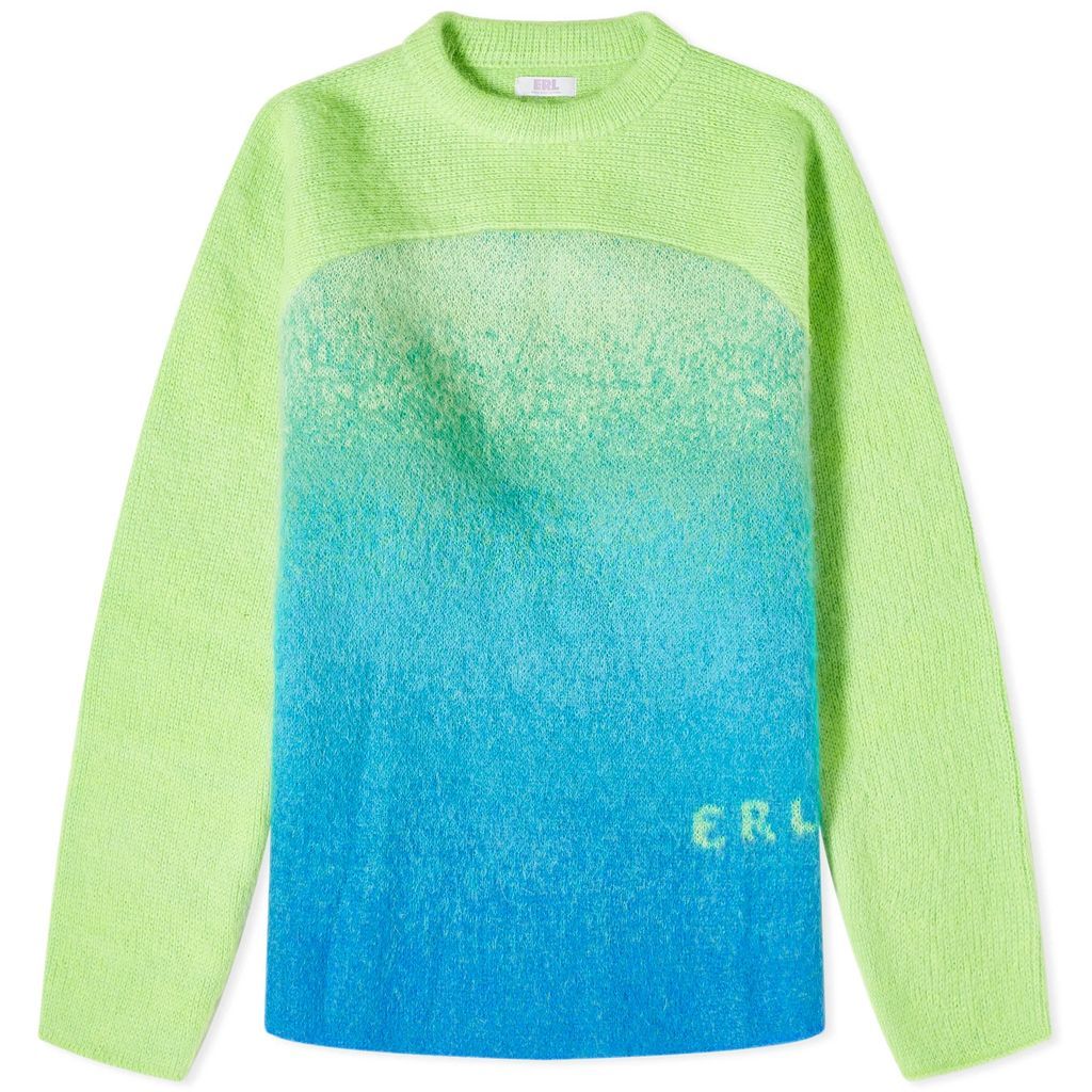 Unisex Gradient Rainbow Sweater Green
