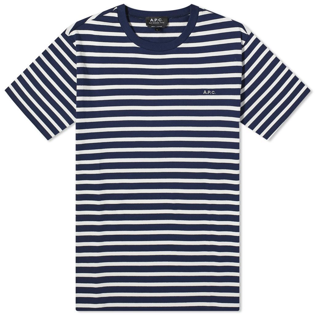 Men's Emilien Stripe T-Shirt Dark Navy/White
