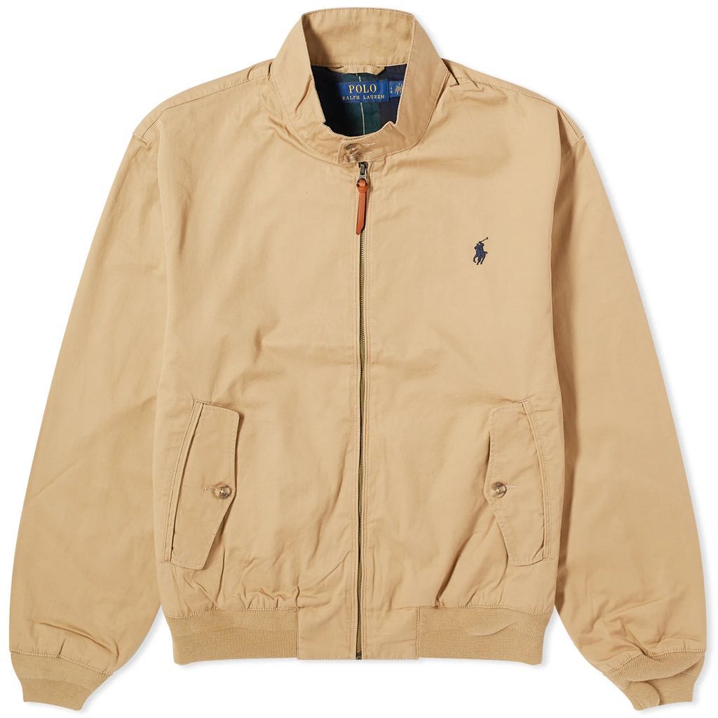 Men's Lined Windbreaker Jacket Cafe Tan