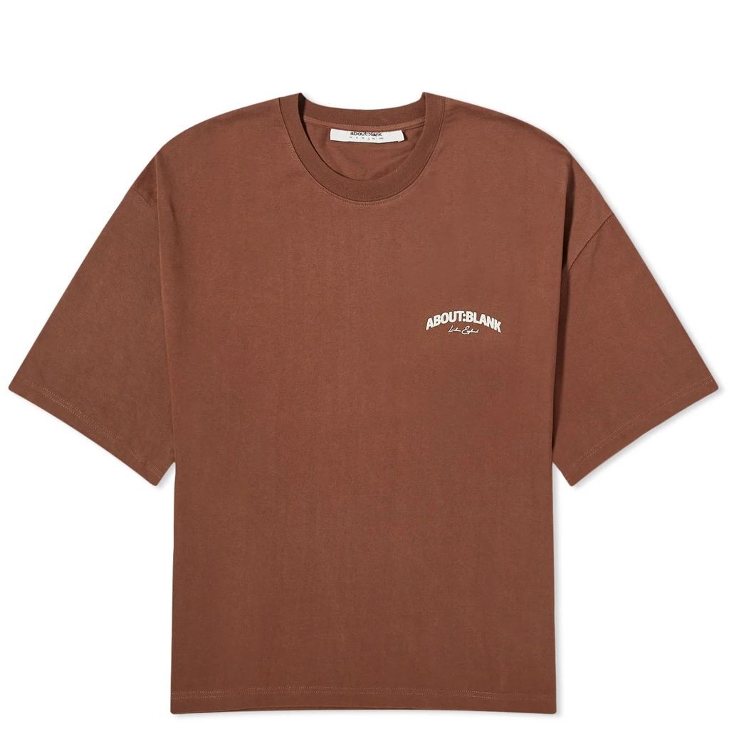 Men's Arched Logo T-Shirt Brown/Ecru