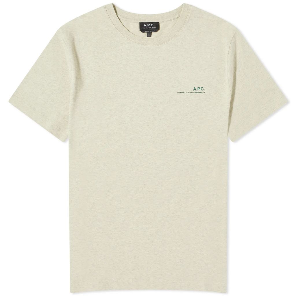 Men's Overdyed Item Logo T-Shirt Light China Green