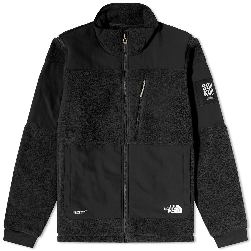 x Undercover Men's Soukuu Zip-Off Fleece Jacket Tnf Black