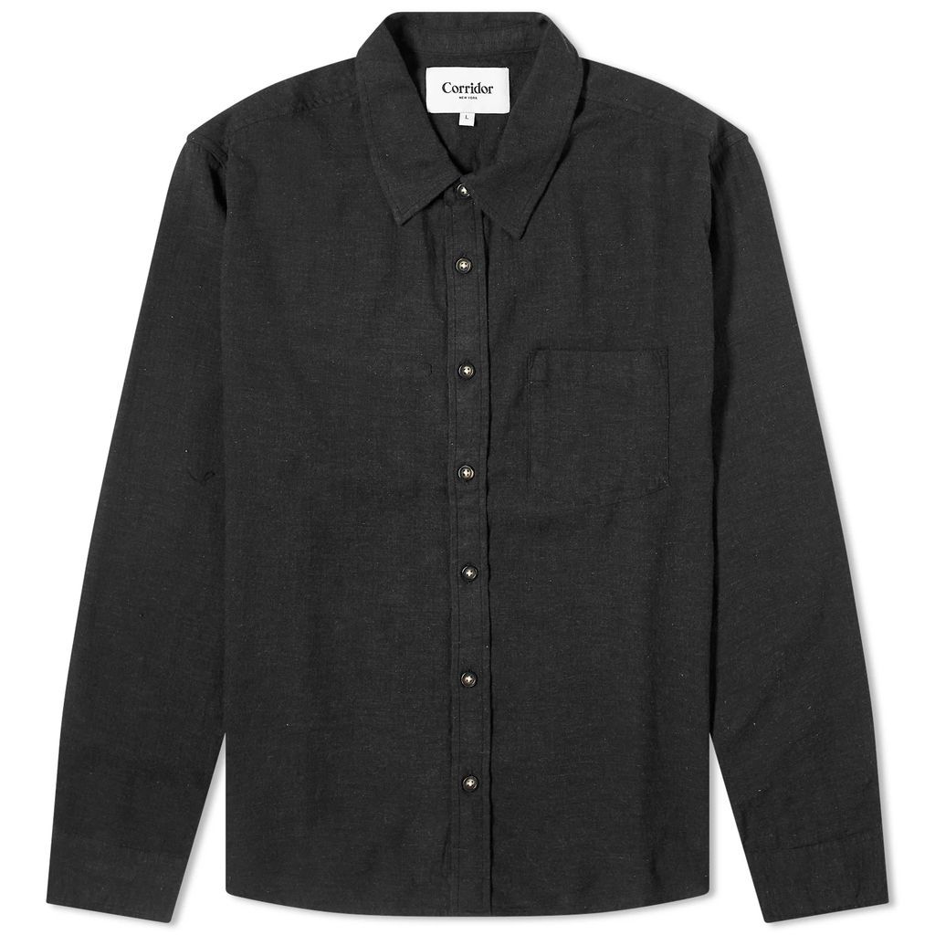 Men's Lyocell Flannel Shirt Black