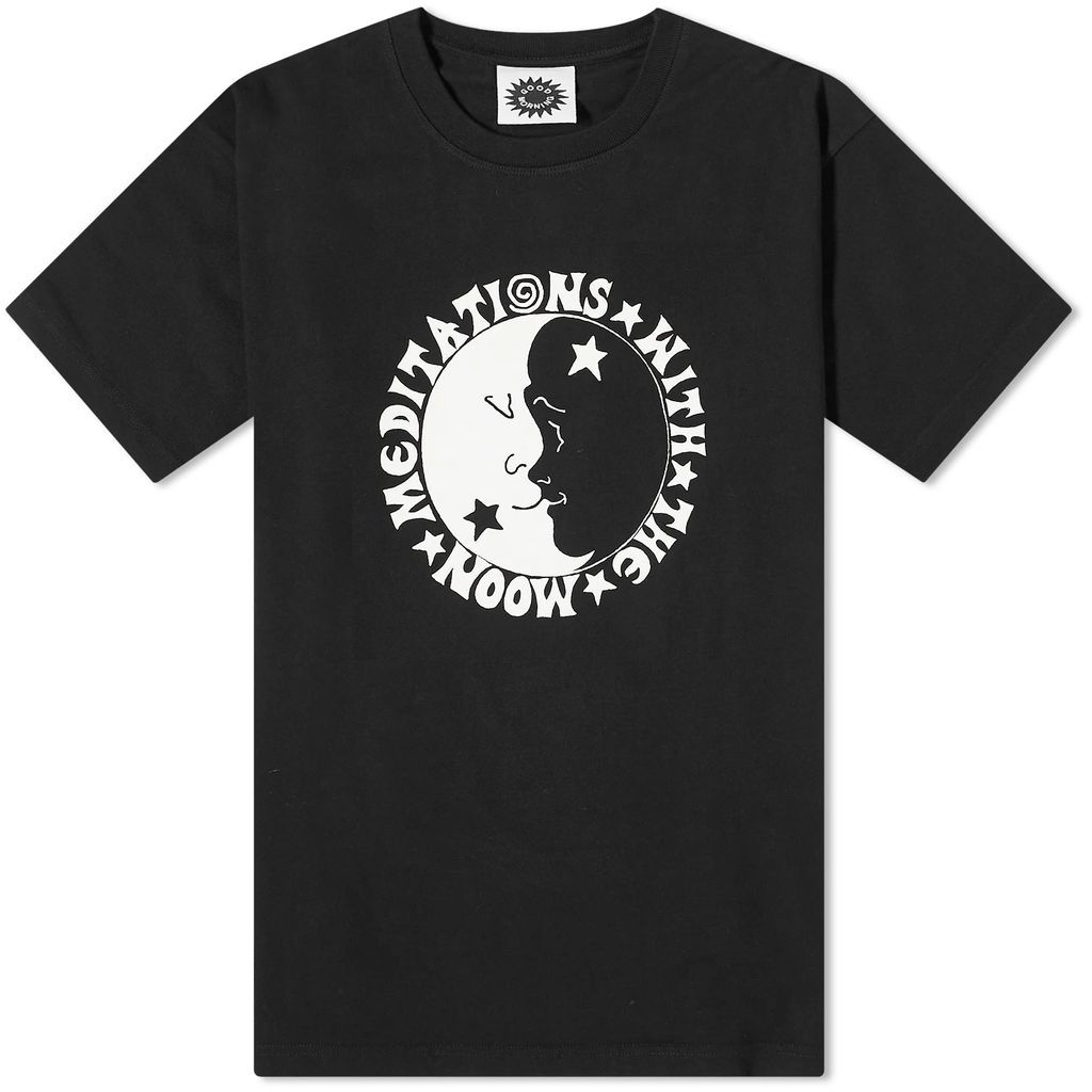 Men's Moon Meditations T-Shirt Acid Black