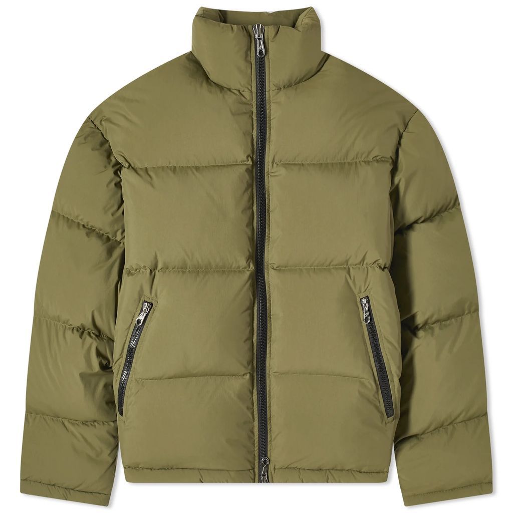 Men's Insulated Cropped Puffer Jacket Khaki