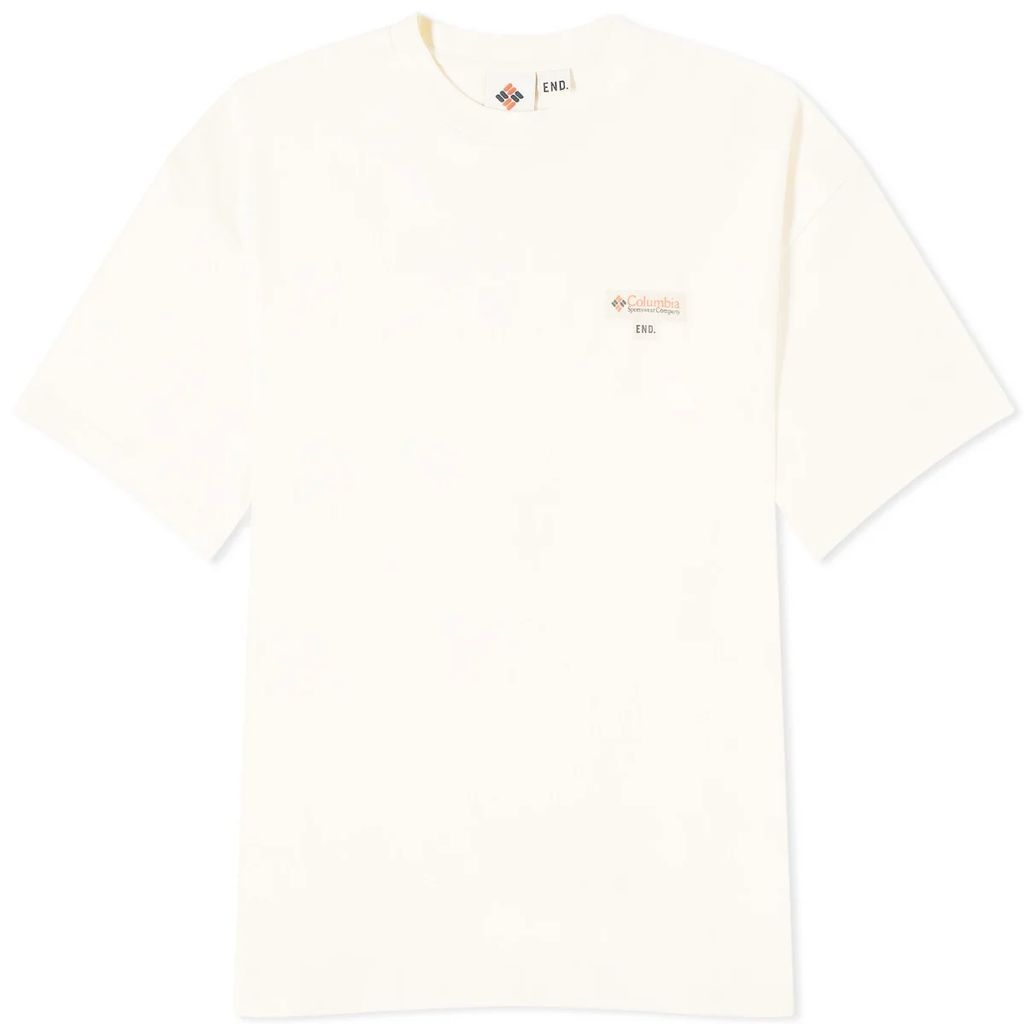 END. x Columbia 'Douglas Fir' Logo T-Shirt II Snow