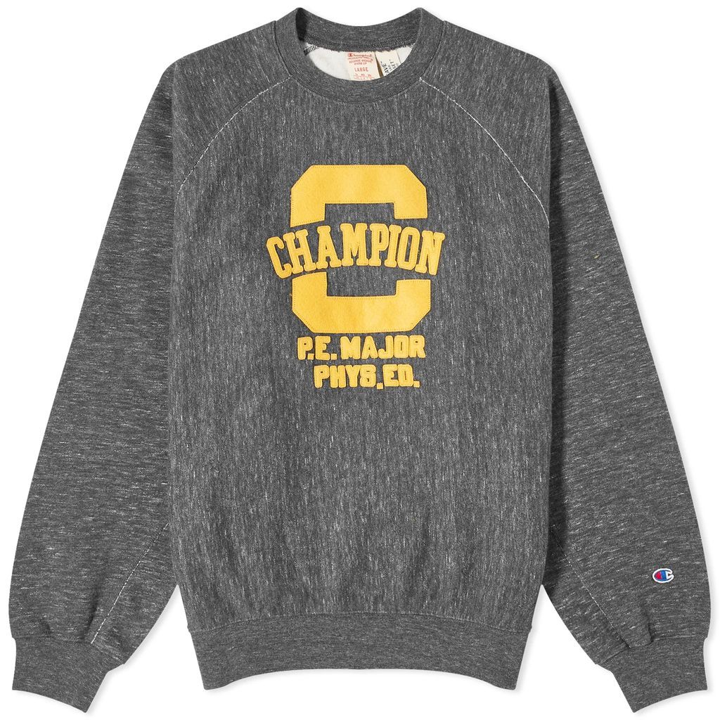 Men's College Logo Crew Sweat Black