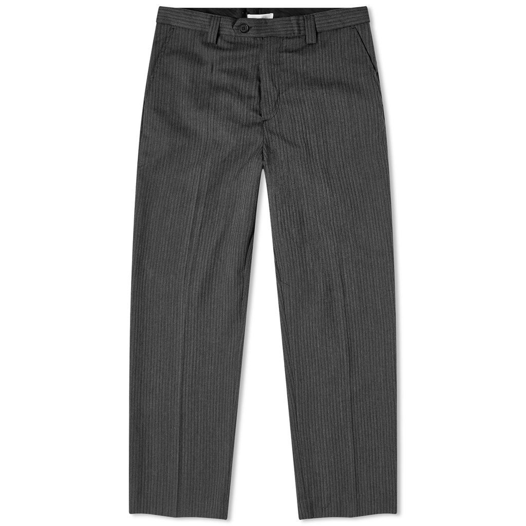 Men's Studio Trousers Grey Black Stripe