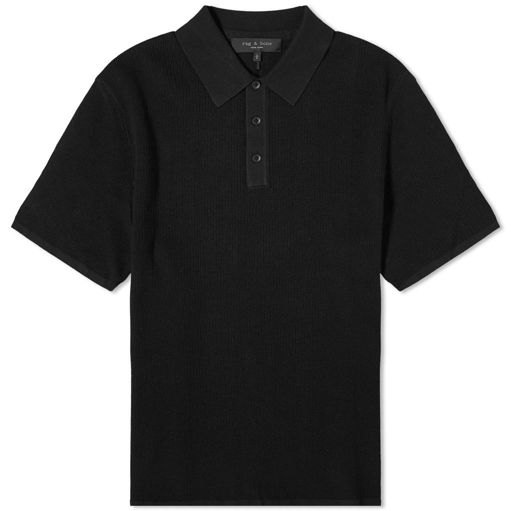Men's Harvey Knit Polo Shirt Black