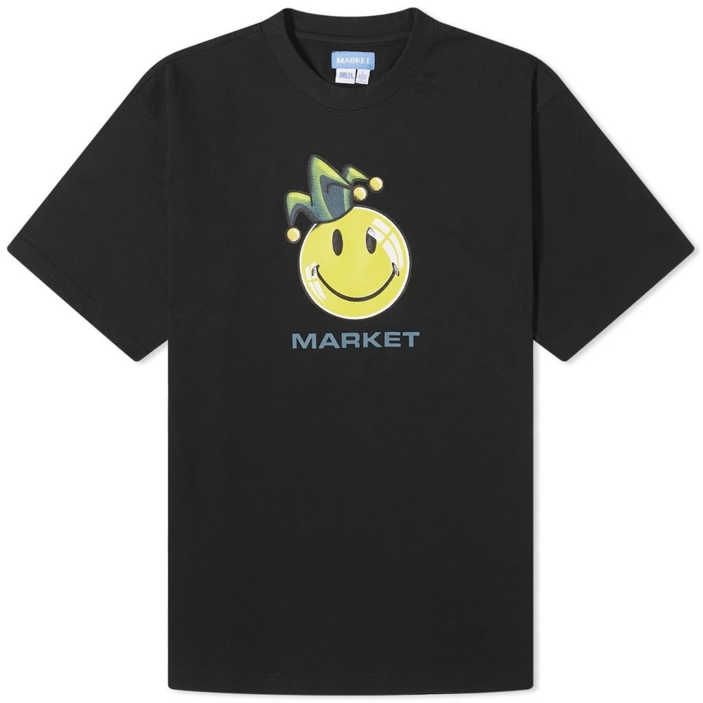 Men's Smiley Fool T-Shirt Black