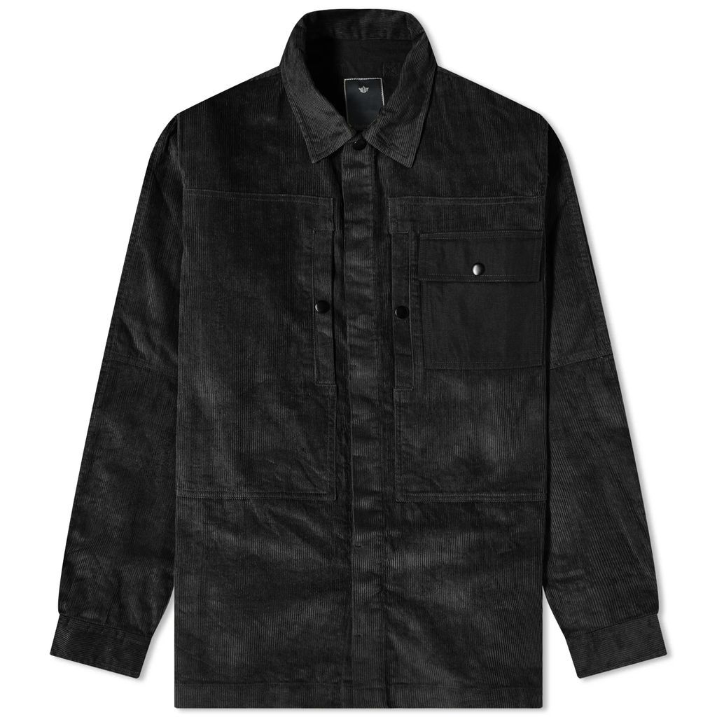 Men's Hemp Cord Overshirt Black