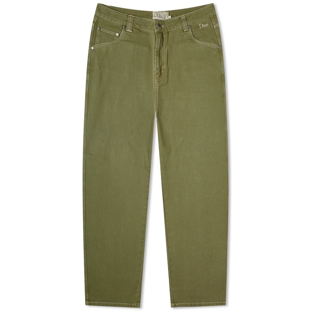 Men's Classic Relaxed Denim Pant Washed Green