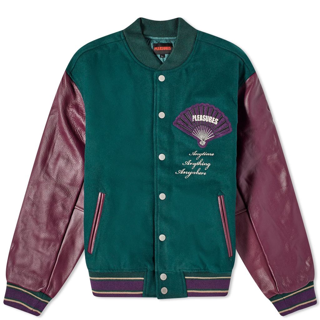 Men's Fan Varsity Jacket Green