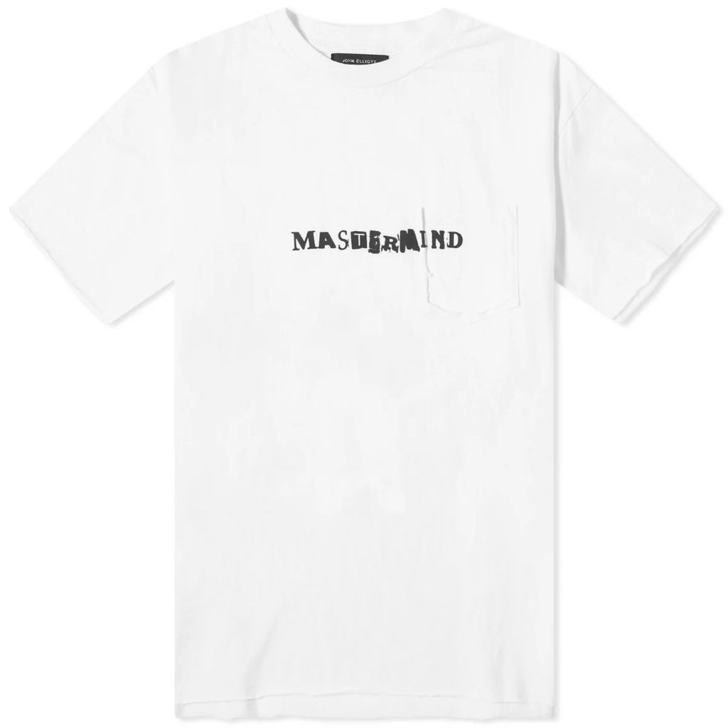 Men's x MASTERMIND JAPAN Distress Lucky Pocket T-Shir White