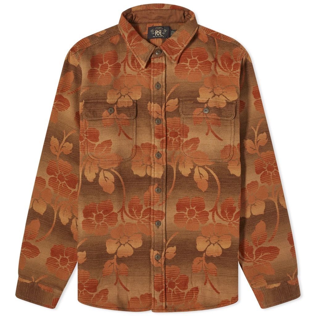Men's Matlock Floral Overshirt Brown/Orange