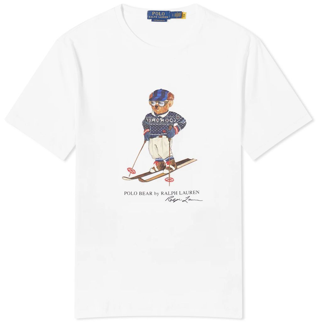 Men's Ski Bear T-Shirt White