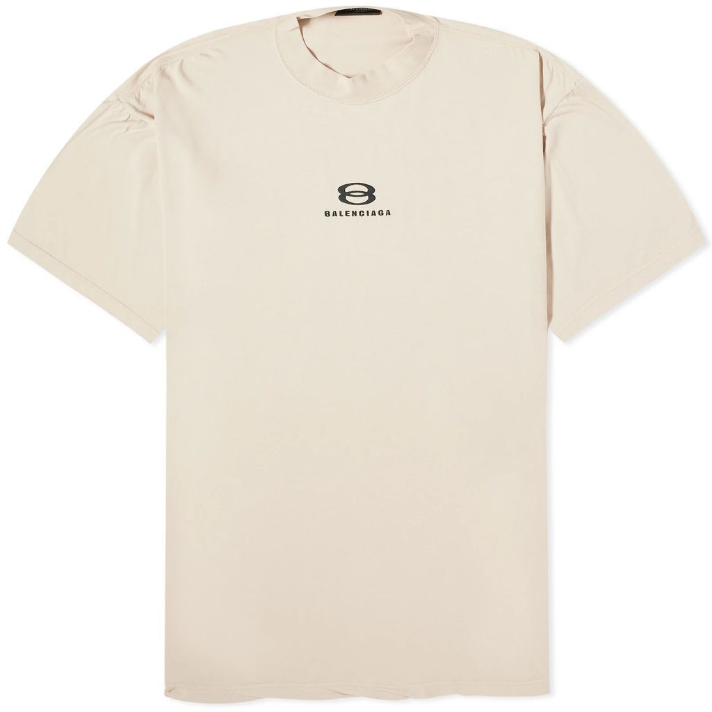 Men's Small Logo T-Shirt Light Beige/Black