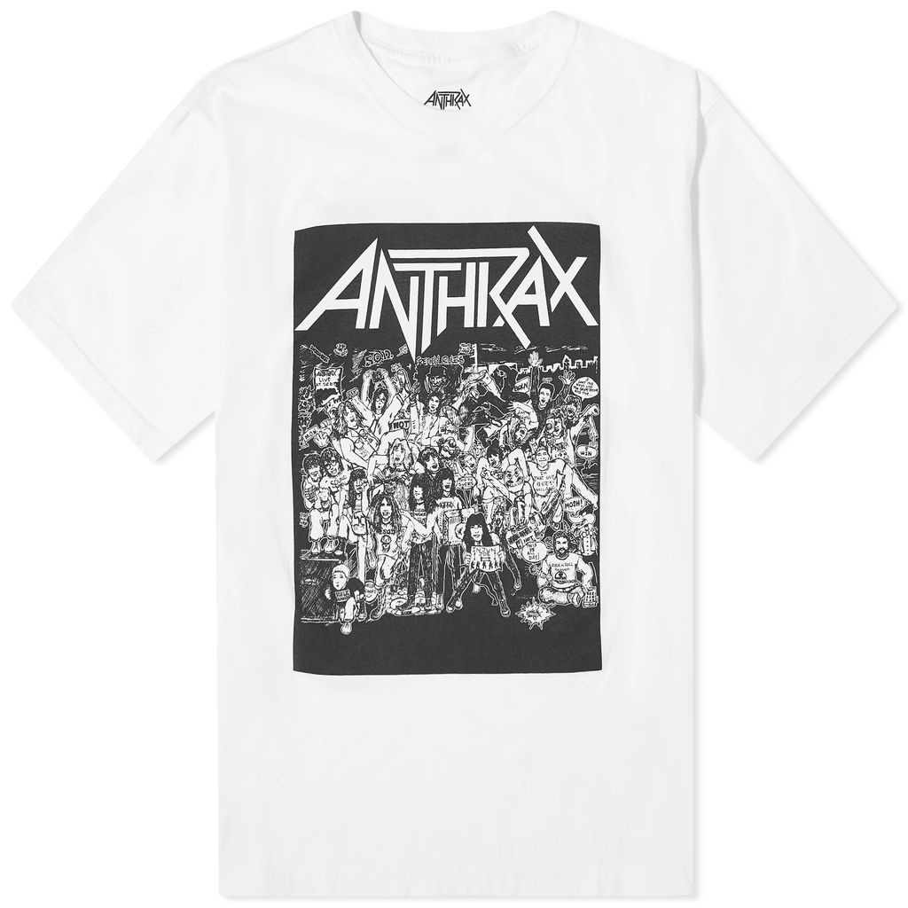 Men's Anthrax No Frills T-Shirt White
