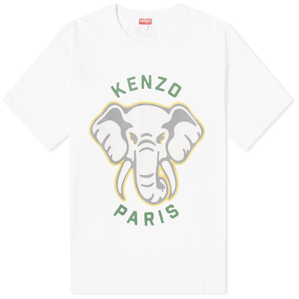 Men's Elephant Oversized T-Shirt Off White