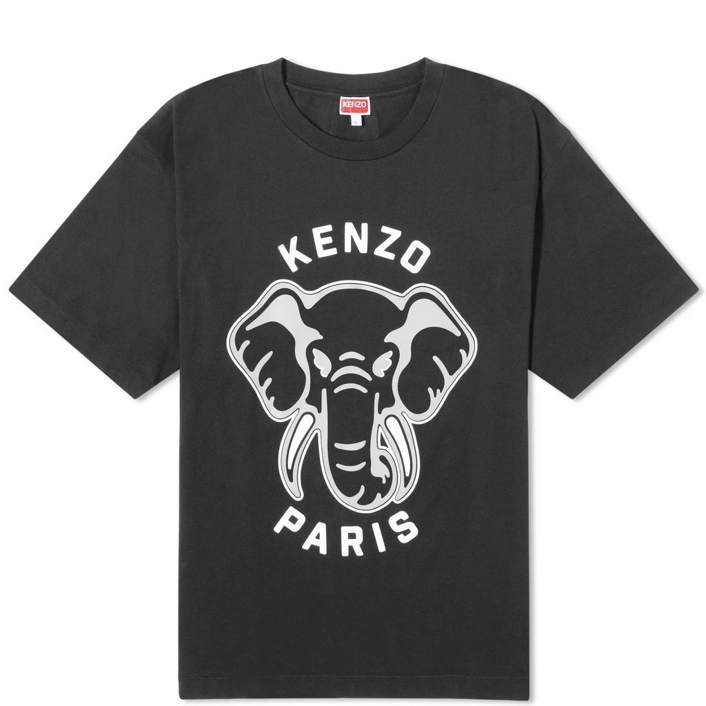 Men's Elephant Oversized T-Shirt Black