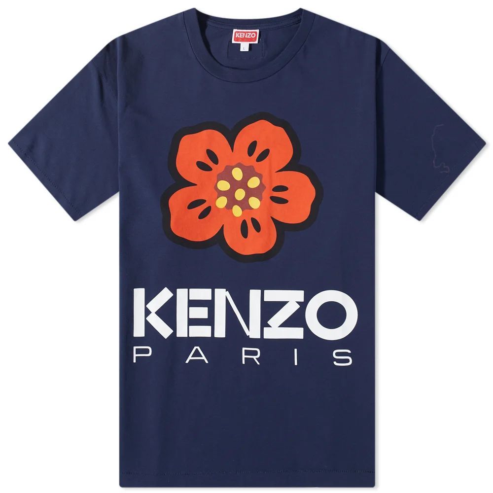 Men's PARIS Boke Flower T-Shirt Midnight Blue