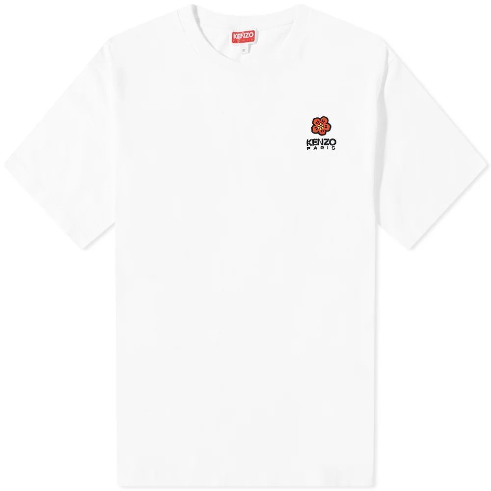 Men's PARIS Boke Flower Crest T-Shirt White
