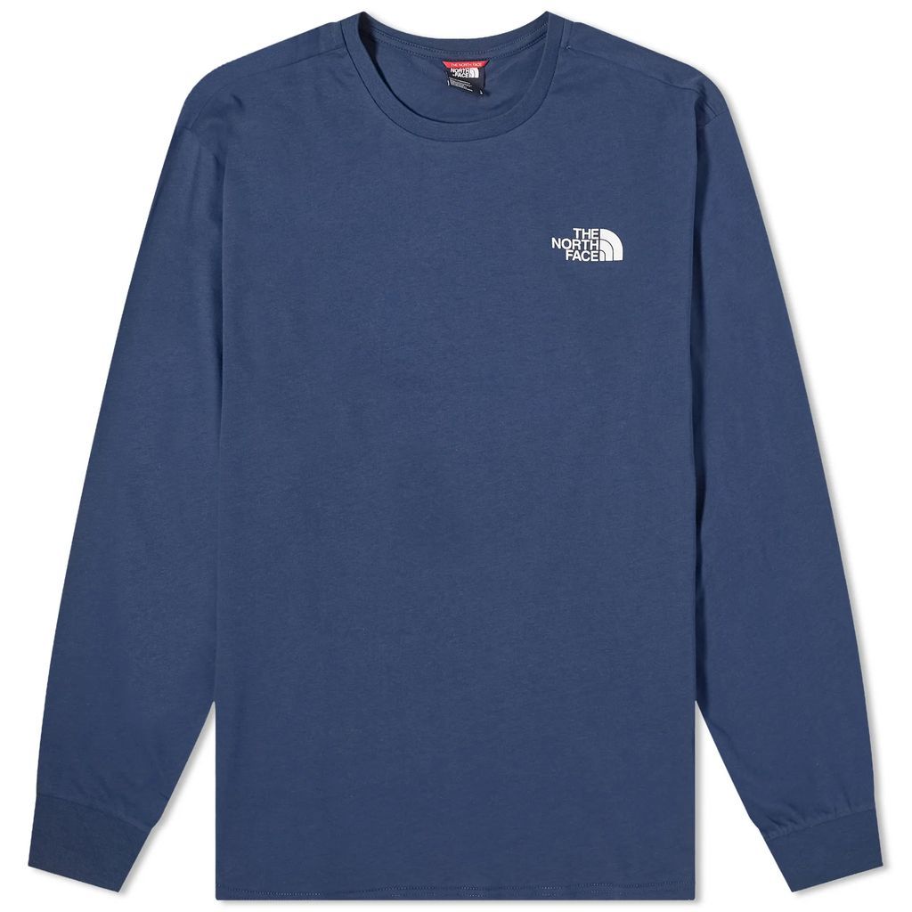 Men's Simple Dome Long Simple T-Shirt Summit Navy
