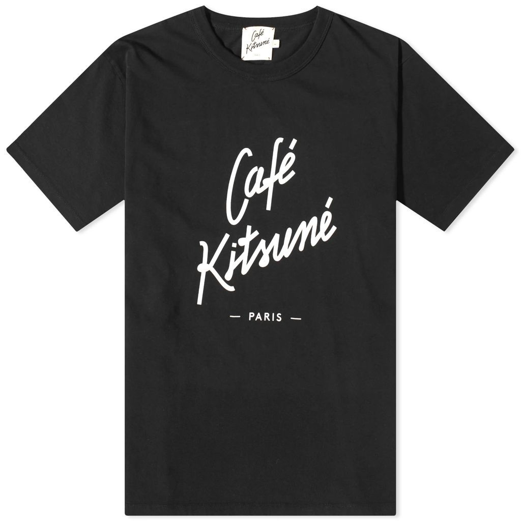 Maison Kitsune Cafe Kitsune Classic T-Shirt Black