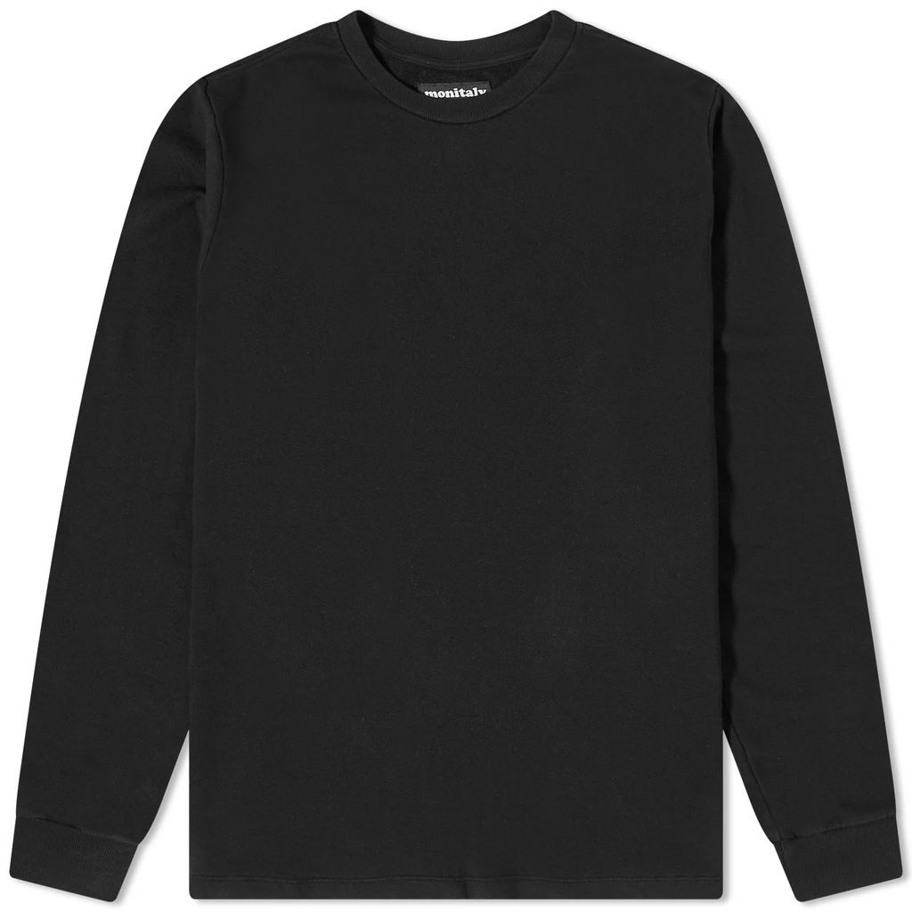 Men's French Terry Long T-Shirt Black