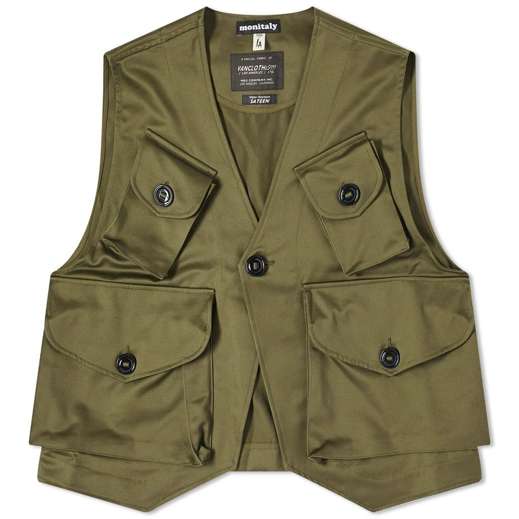 Men's Military Vest Type-C Vancloth Sateen Olive