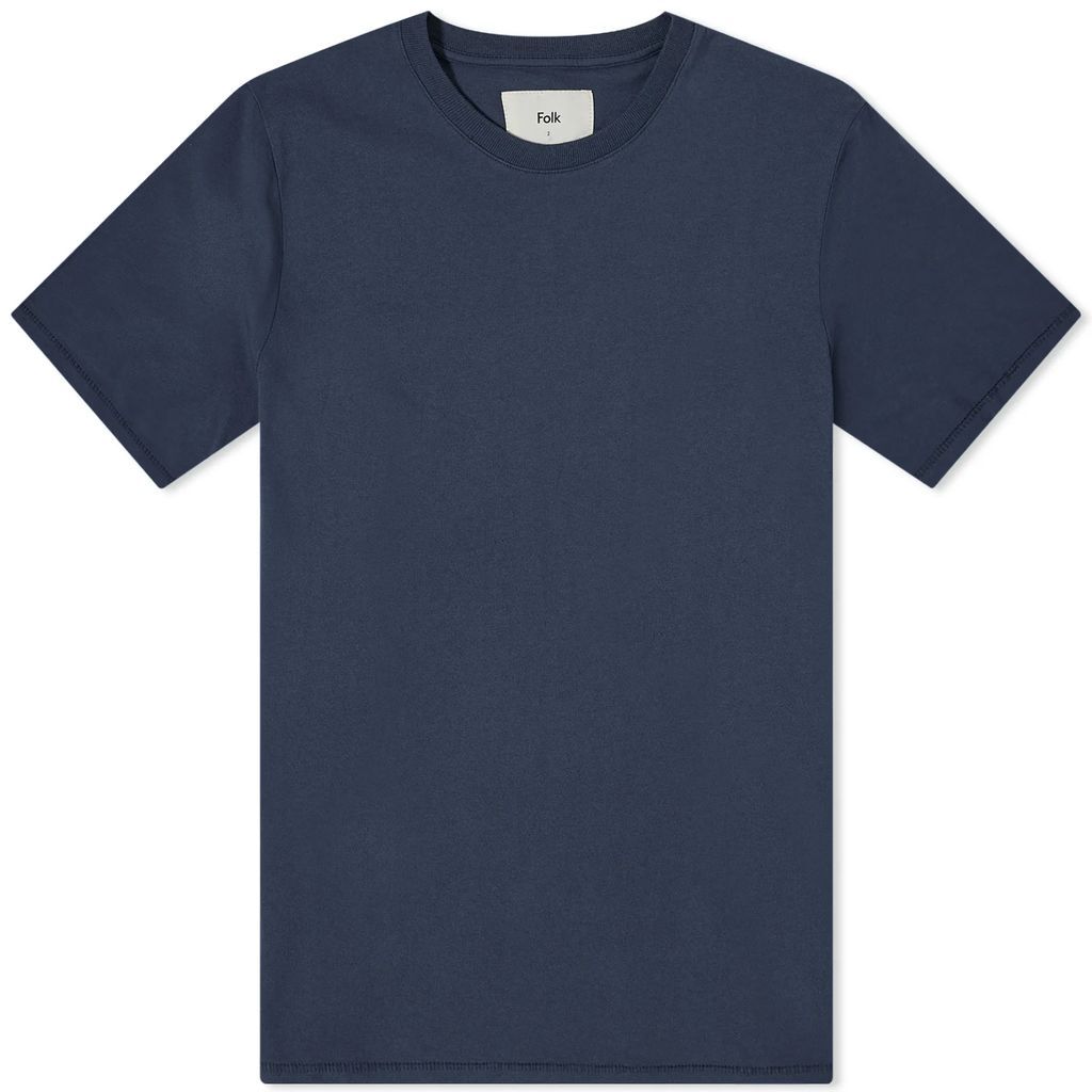 Men's Contrast Sleeve T-Shirt Navy