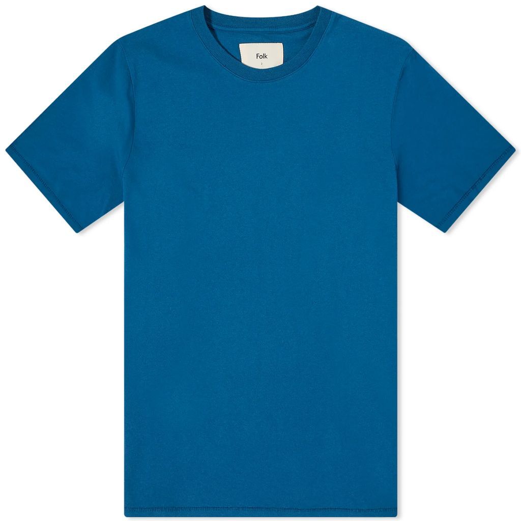 Men's Contrast Sleeve T-Shirt Prussian Blue