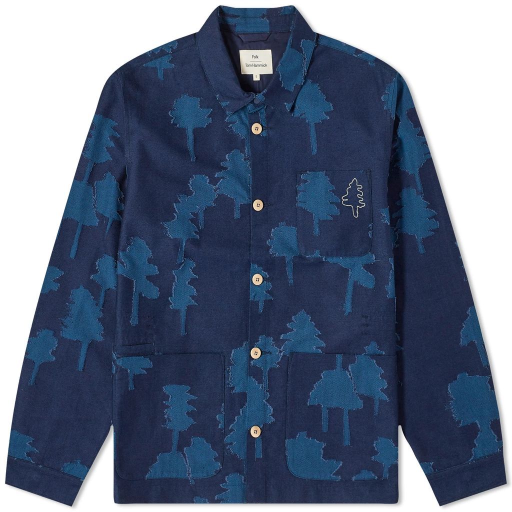 Men's Jacquard Assembly Jacket Navy