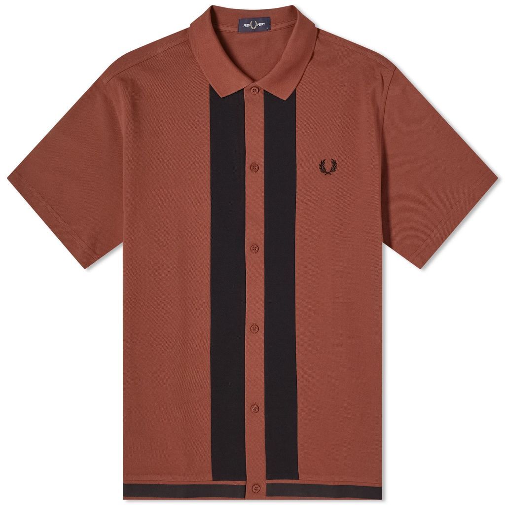 Men's Panel Polo Shirt Whisky Brown