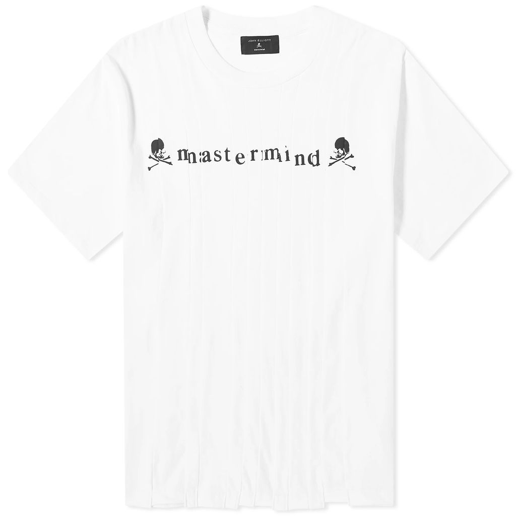 Men's x MASTERMIND JAPAN Shredded T-Shirt White