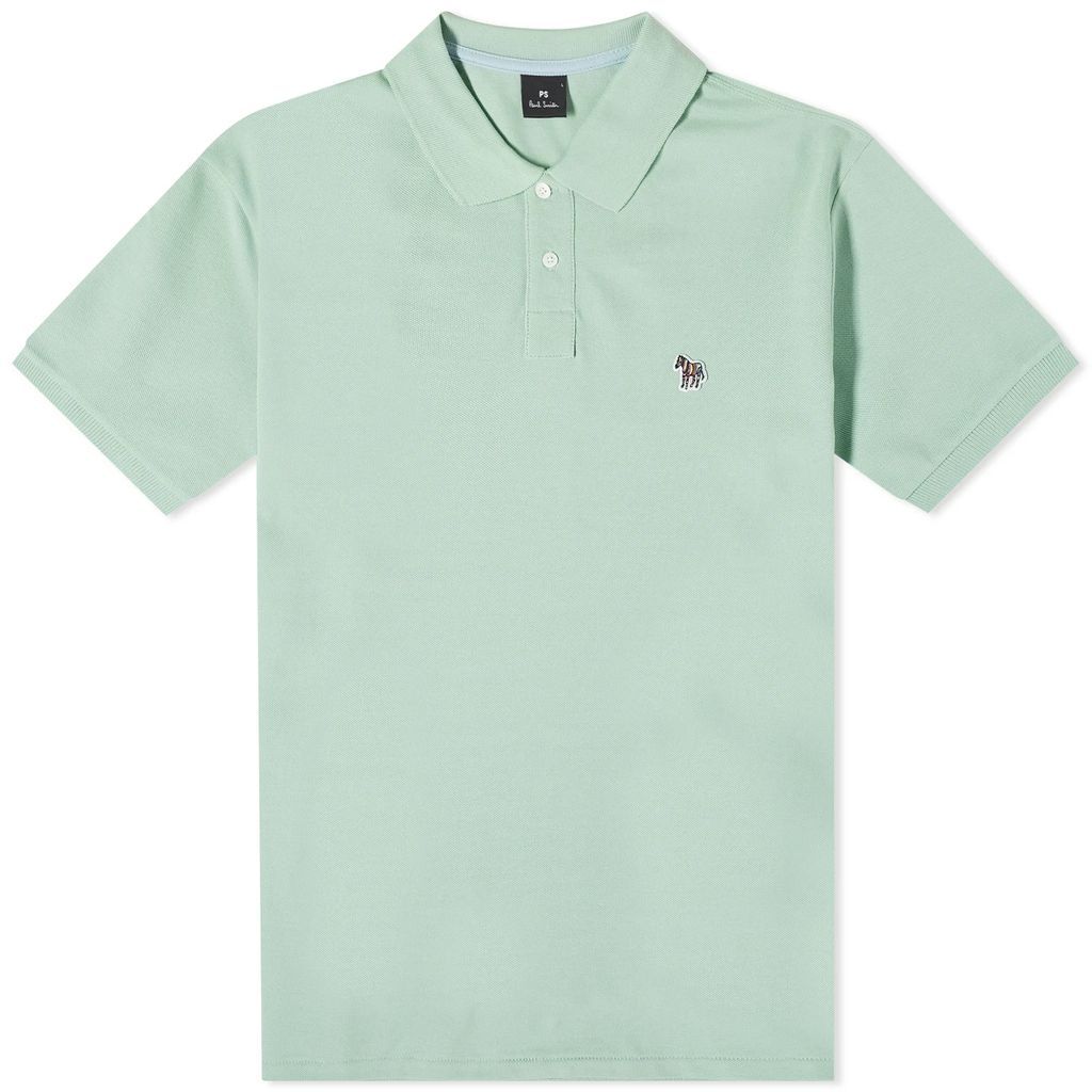 Men's Regular Fit Zebra Polo Shirt Green