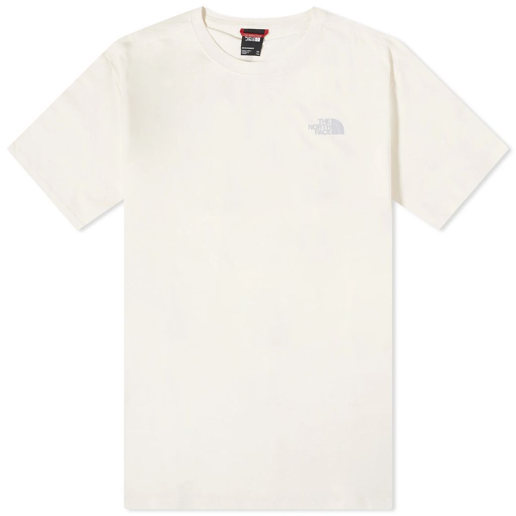 Men's Vertical T-Shirt Gardenia White/Dusty Periwinkle